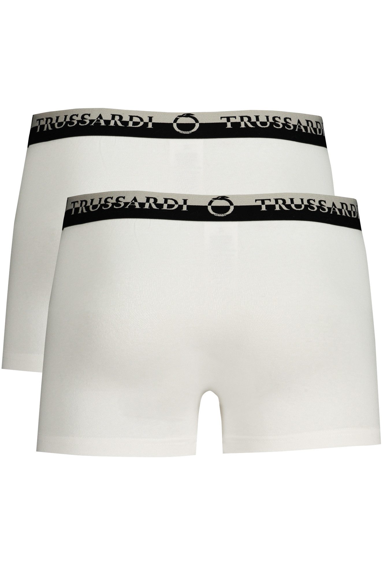 Trussardi Boxershorts Herren Boxershorts Weiß, Doppelpack, Elastisch & Bequem