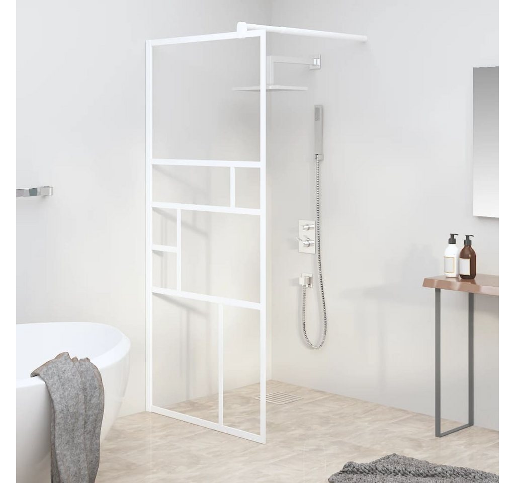 Thumbnail - vidaXL Duschwand, Duschabtrennung für Walk-In Dusche 90x195 cm ESG-Glas Weiß