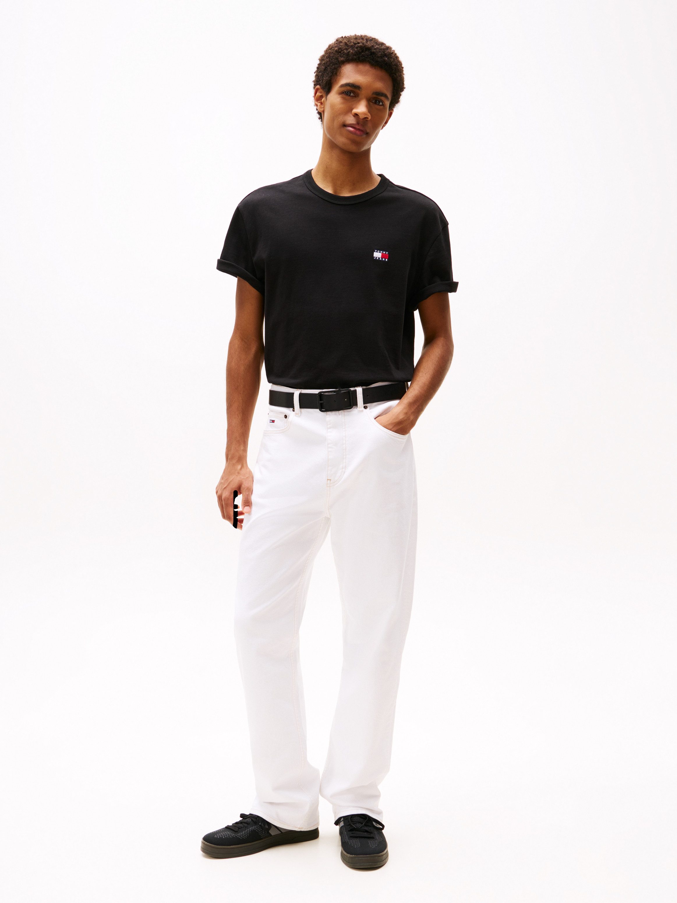 Tommy Jeans T-Shirt TJM REG BADGE TEE EXT mit Logostickerei