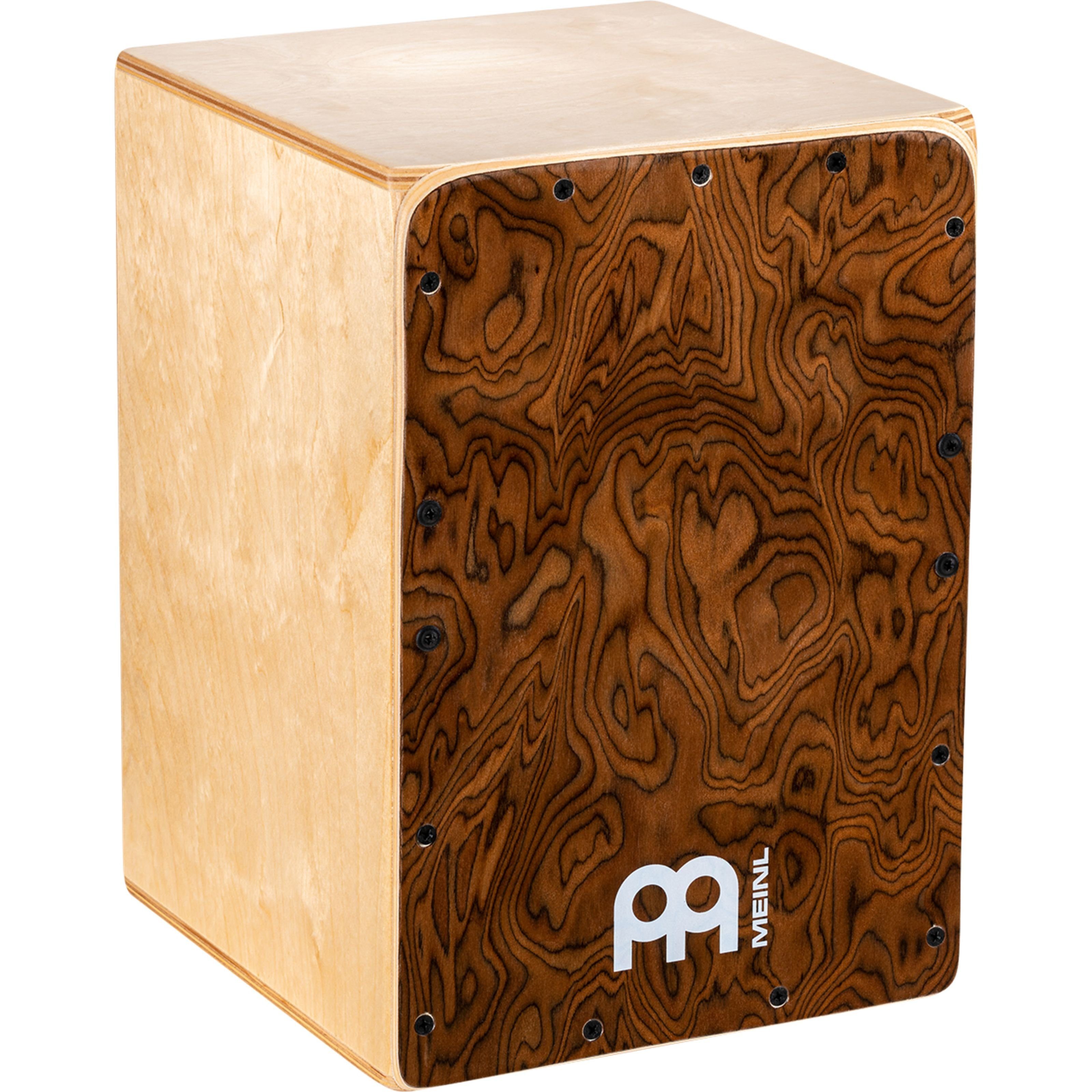 Meinl Percussion Cajon, Percussion, Cajons, JC50BW Jam Cajon Burl Wood - Cajon