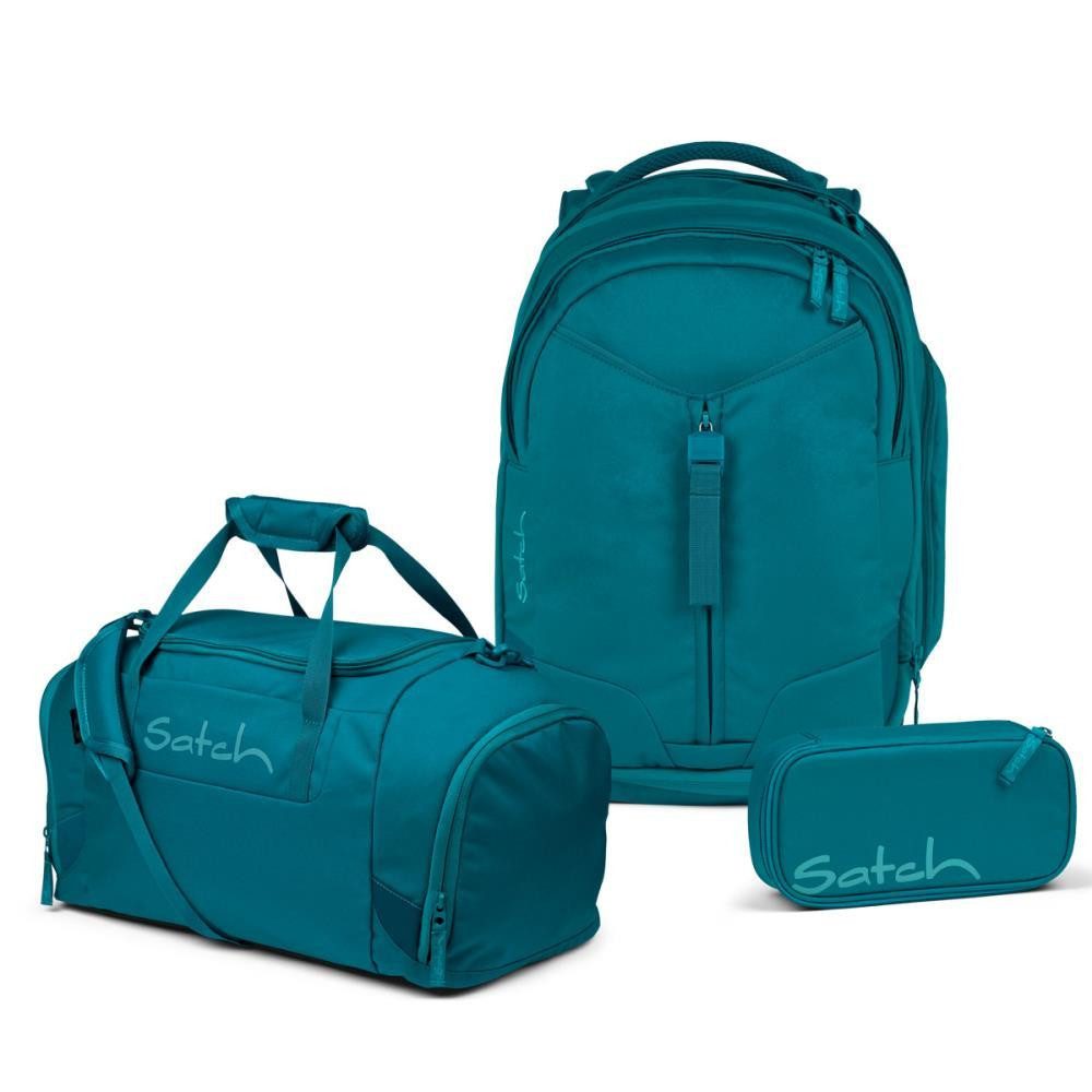 Satch Schulrucksack Match (3tlg., inkl. Schlamperbox und Sporttasche)