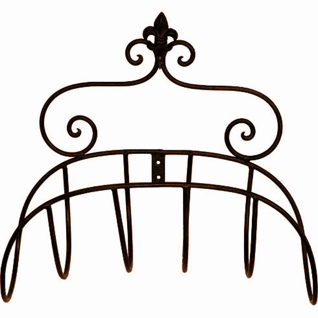 Macosa Home Schlauchhalterung Gartenschlauch Halterung Metall Wandhalter Schlauch Garten, (Landhaus vintage 40 x 16,5 x 38 cm)