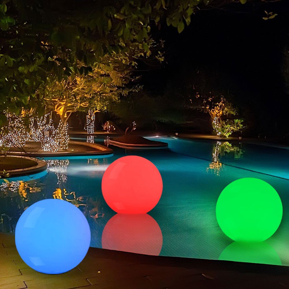 Kugelleuchte Schwimmkugel Gartenlampe inklusive, Gartenleuchte, Poolleuchte Außenleuchte etc-shop Leuchtmittel nicht