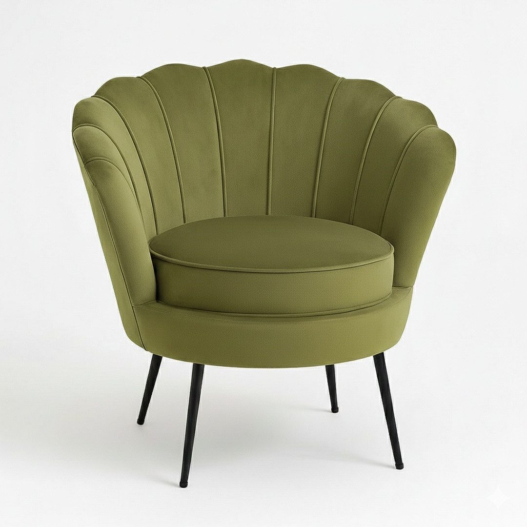 ebuy24 Relaxsessel Nice Sessel Velour grün.