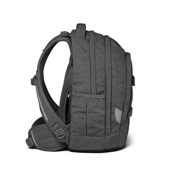 Satch Schulranzen Schulrucksack Pack Collected Grey (1 Stück), ergonomisch, ab 5. Klasse, Körpergrößen anpassbar