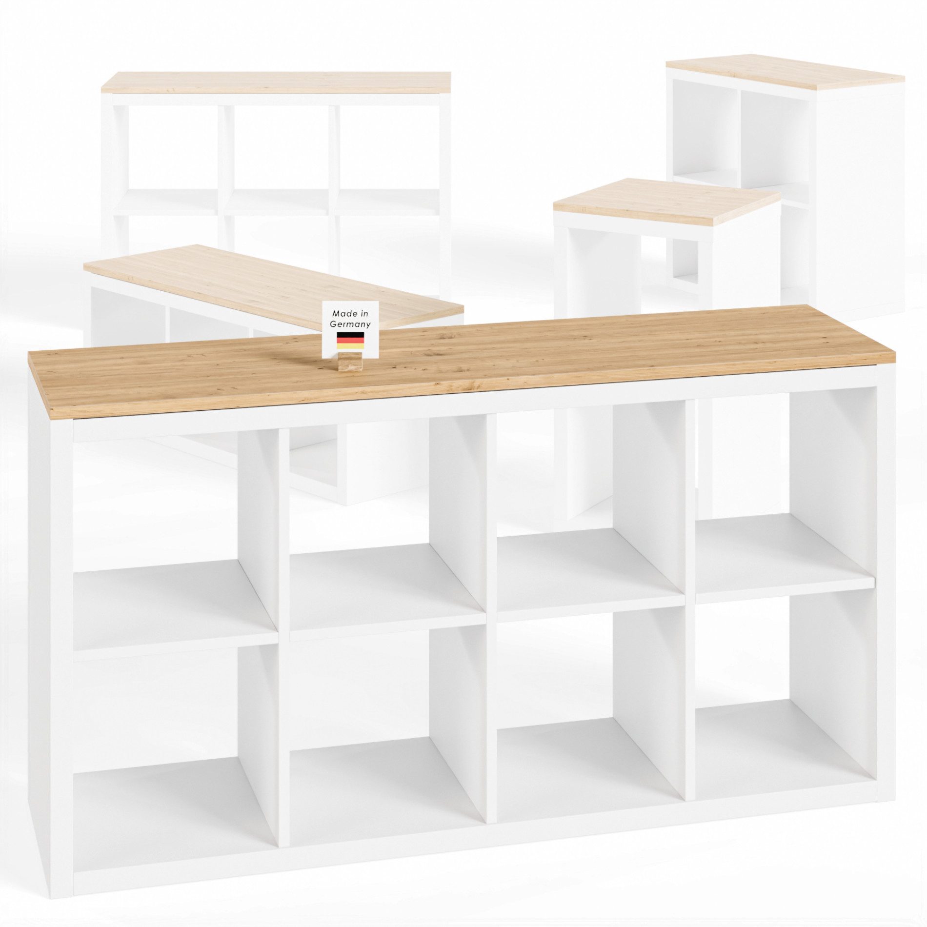 Clutter Cover Abdeckplatte für Kallax Regal, Kallax 4er (1467 x 392mm)
