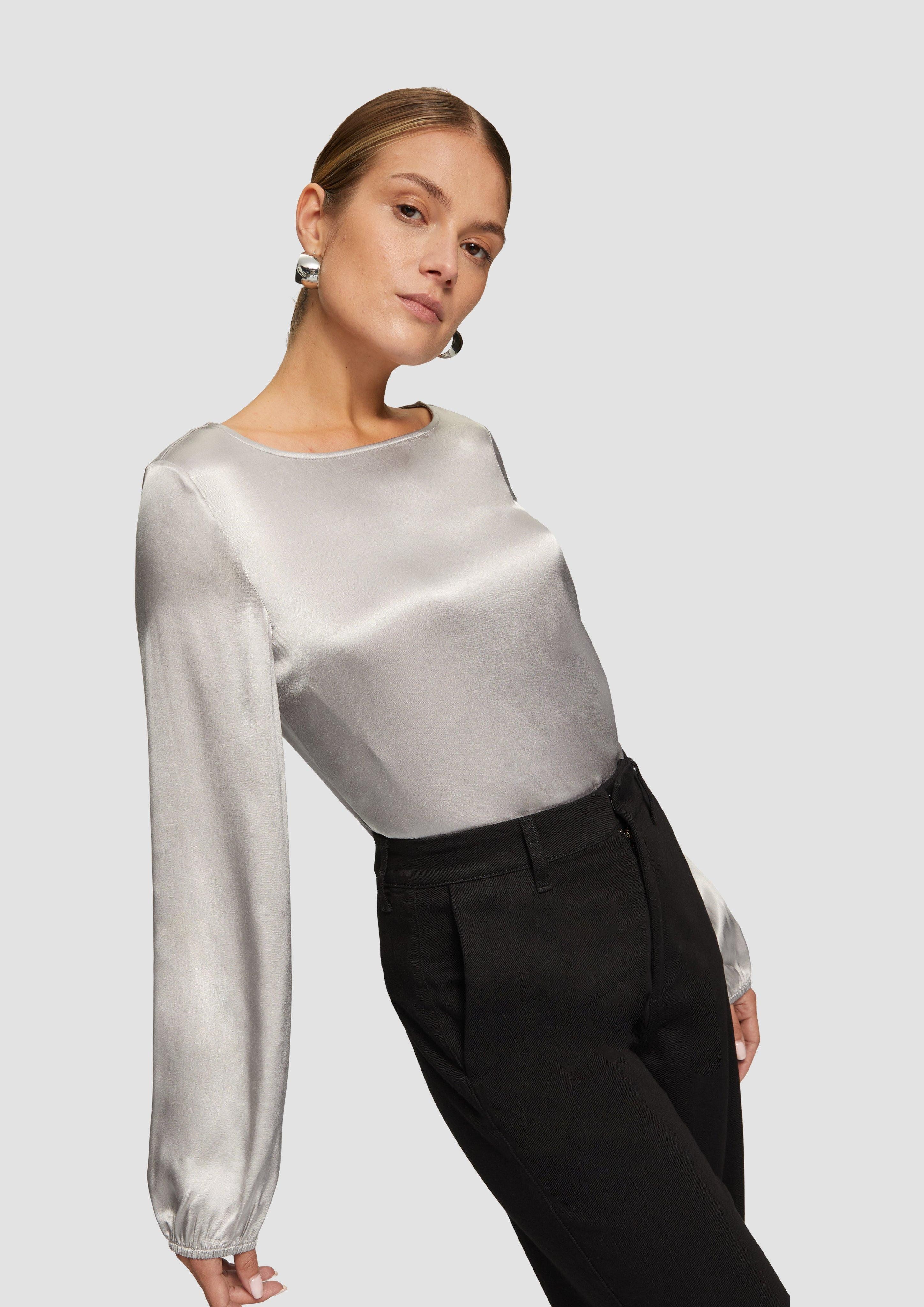 s.Oliver BLACK LABEL Langarmshirt Blusenshirt mit günstig online kaufen