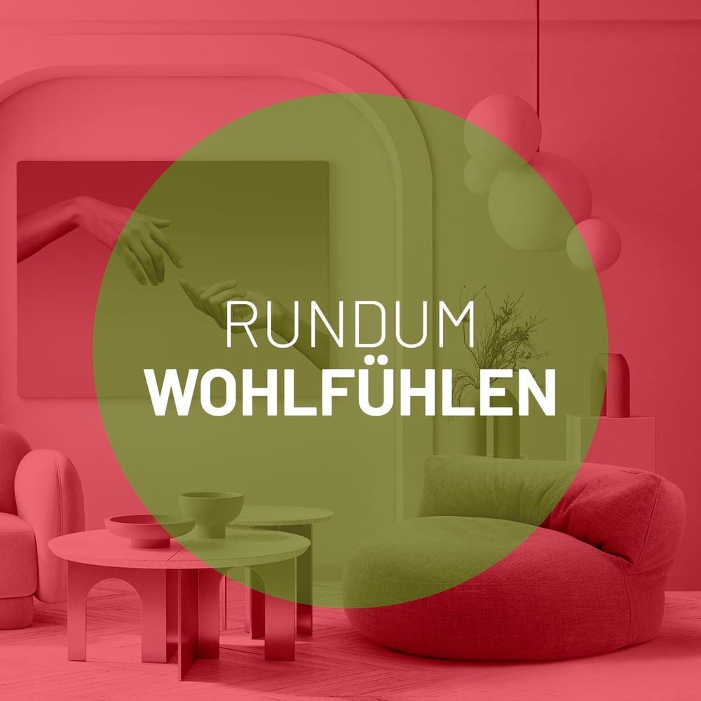 Lumaland Sitzsack Round Sofa Sitzkissen Bean Bag Couch Lounge, inkl. Rückenlehne In-& Outdoor 90x90x50cm