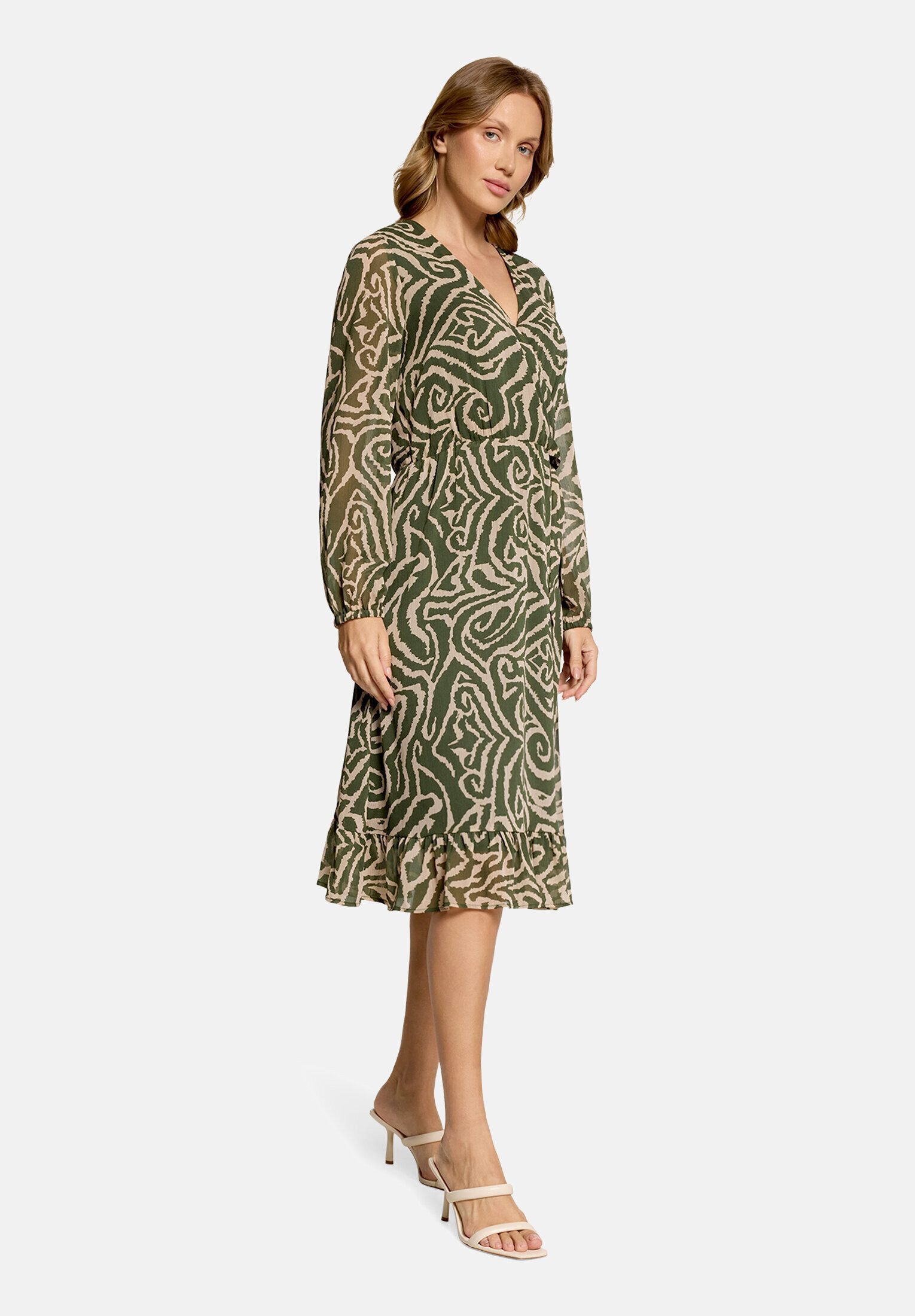 Cartoon Chiffonkleid Damen mit Muster