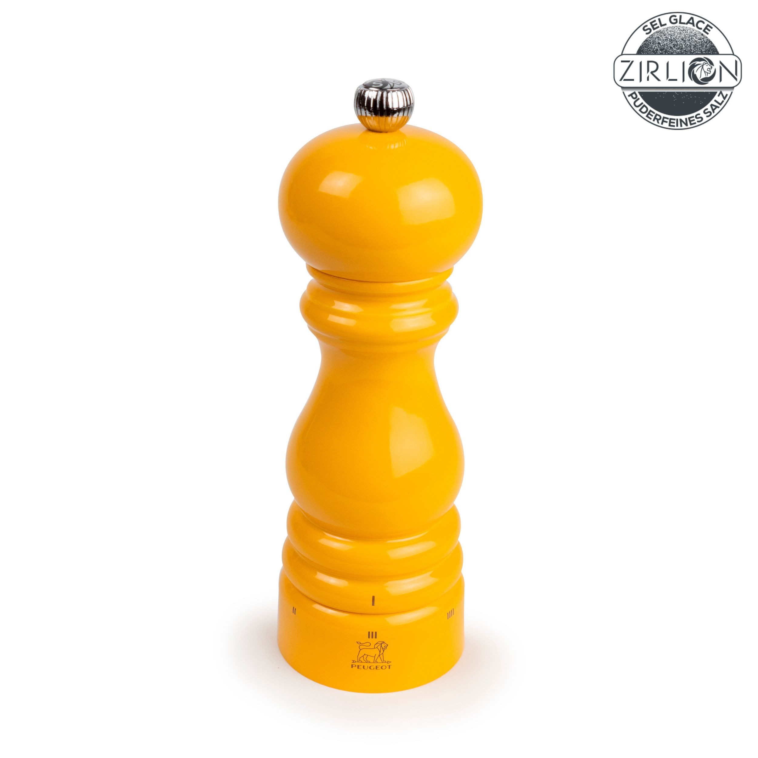 PEUGEOT Salzmühle PARIS 18cm Safrangelb Buchenholz uSelect Zirkonia-Mahlwerk Manuell