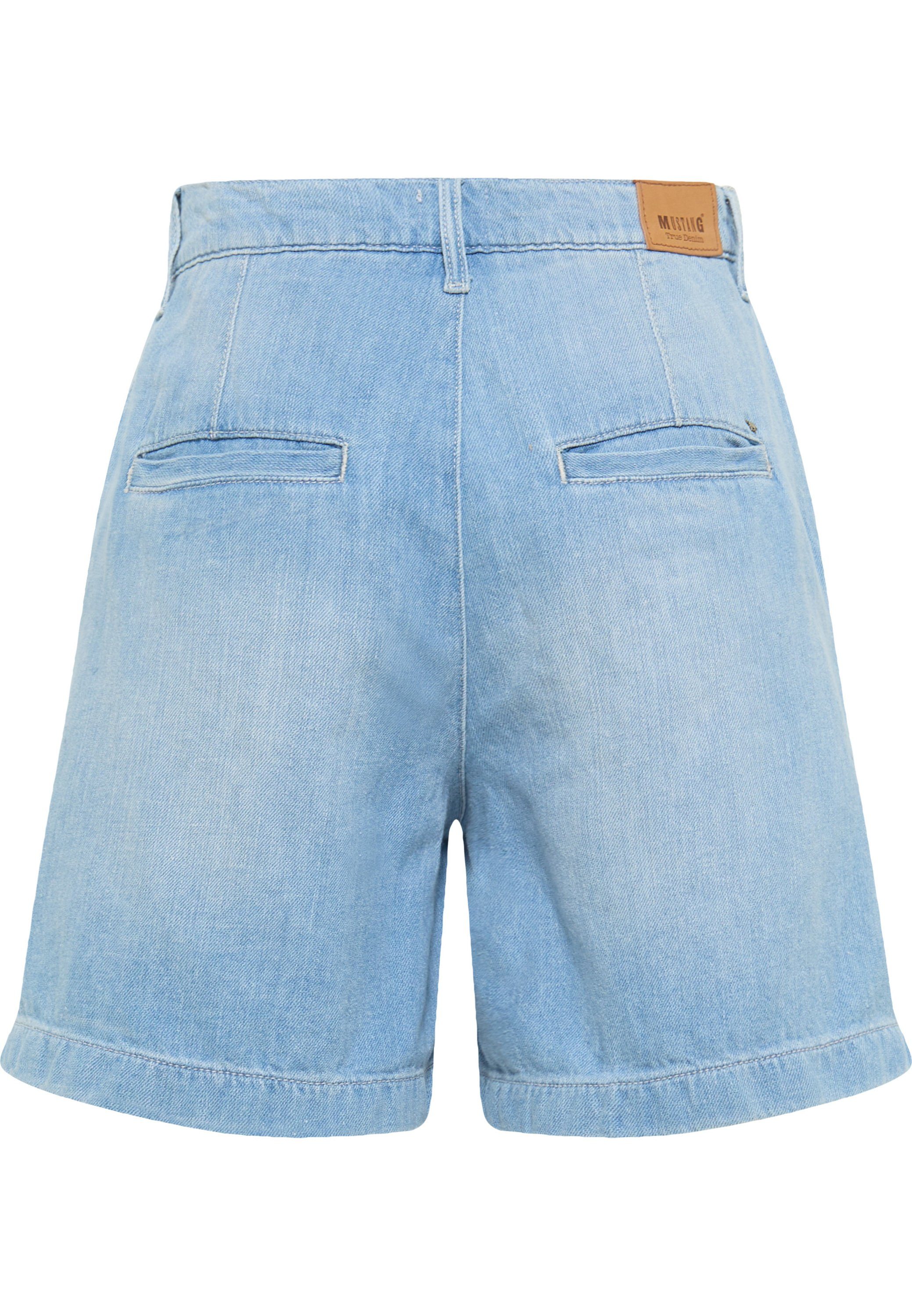 MUSTANG Shorts Style Pleated Jeansshorts Mustang