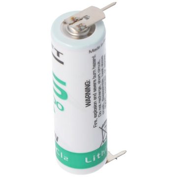 Saft SAFT LS14500CNA Lithium Batterie mit 3er Print Kontakten Batterie, (3,6 V)