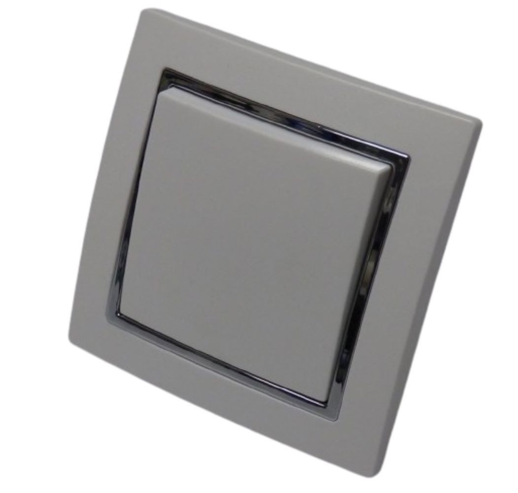 Schalter 5754 Levina S Wechsel Schalter silberner Rand 10 Ampere