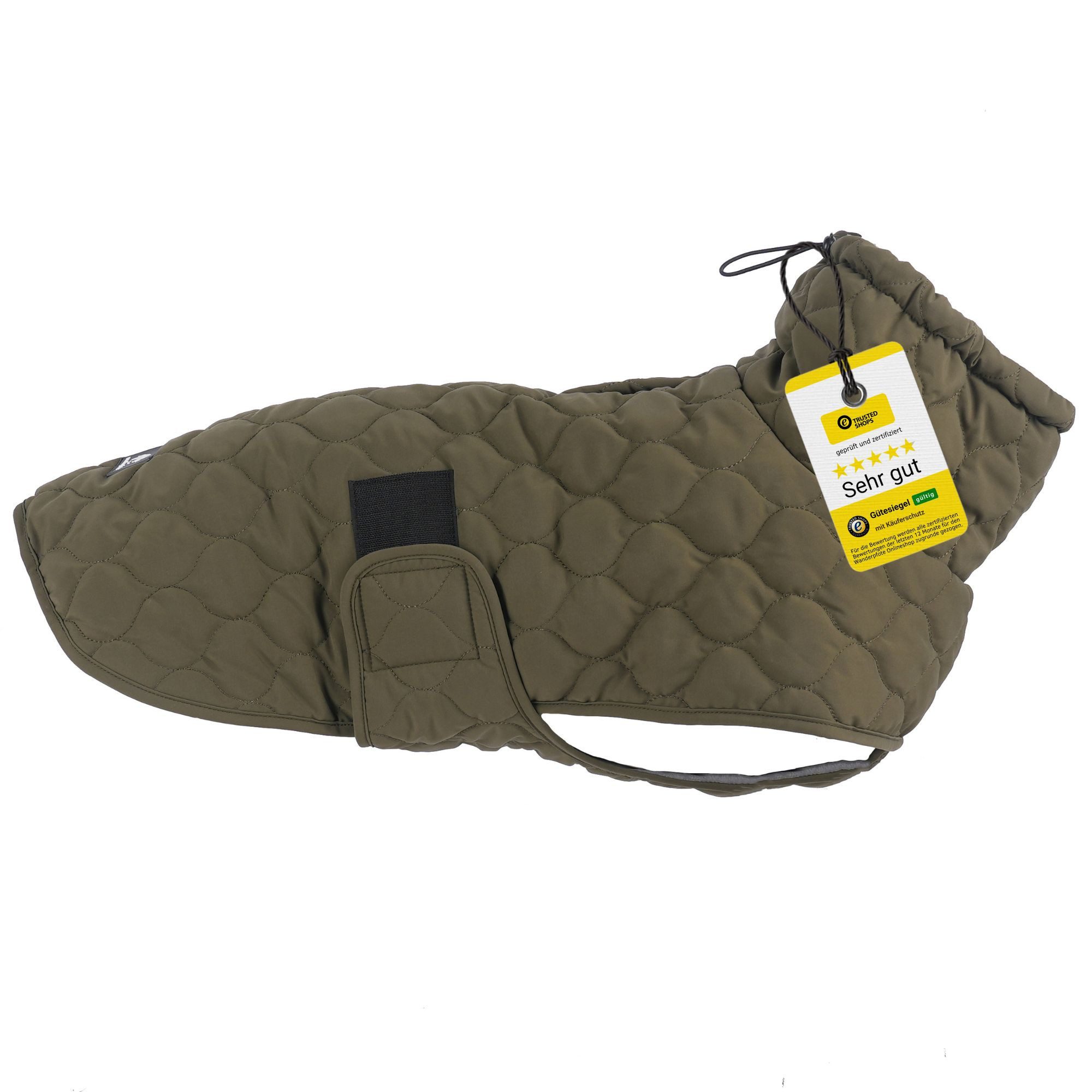 Hundejacke in Grün, verschiedene Größen- Steppjacke - besonders Warm & Hochwertig