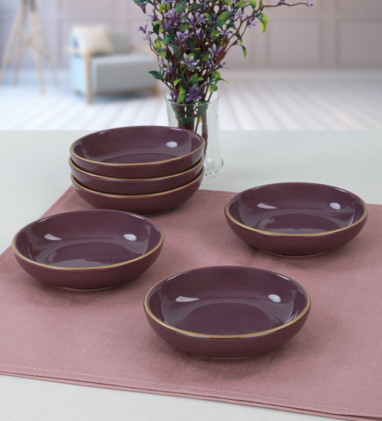 Keramik Violett, Hermia Concept Schüssel 100% Schüsseln, KRM1459,