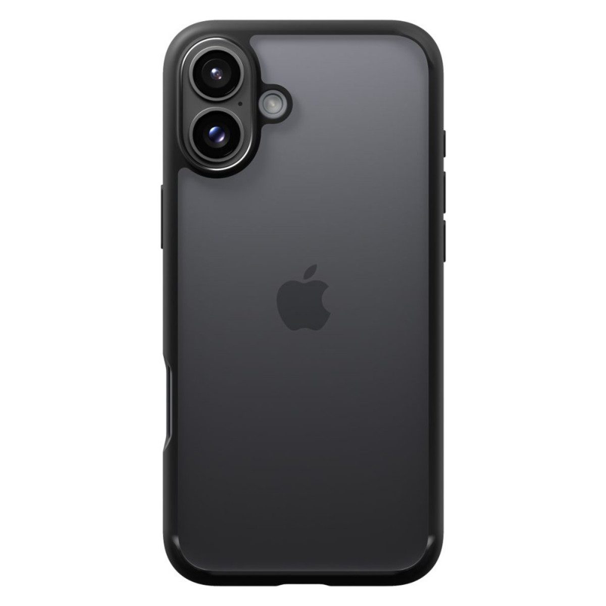 Spigen Handyhülle Ultra Hybrid Mattschwarz Kompatibel mit iPhone 16 6,1, Militärstandard getestet für zuverlässigen Schutz bei Stürzen