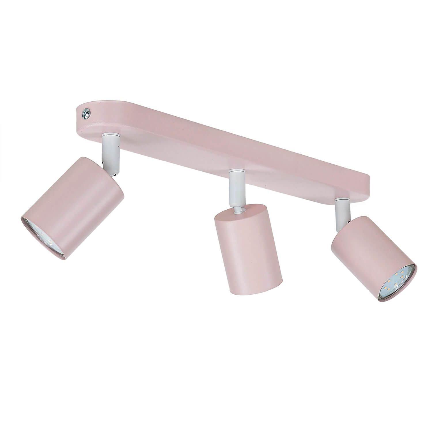 Licht-Erlebnisse Deckenstrahler JASON, ohne Leuchtmittel, Kinderzimmerleuchte Decke 52 cm lang Metall 3-flammig GU10 Rosa