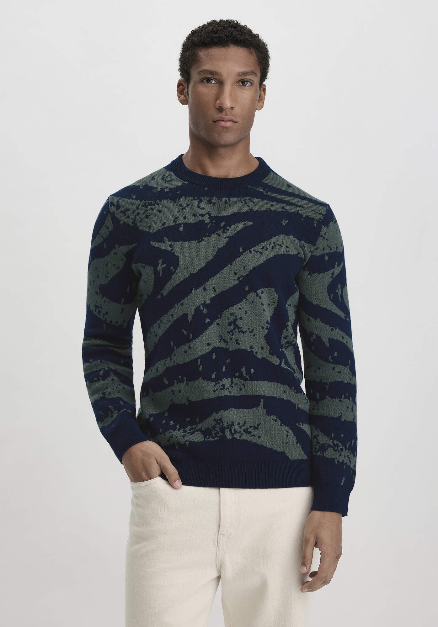 Hessnatur Strickpullover aus Bio-Baumwolle mit Schurwolle günstig online kaufen
