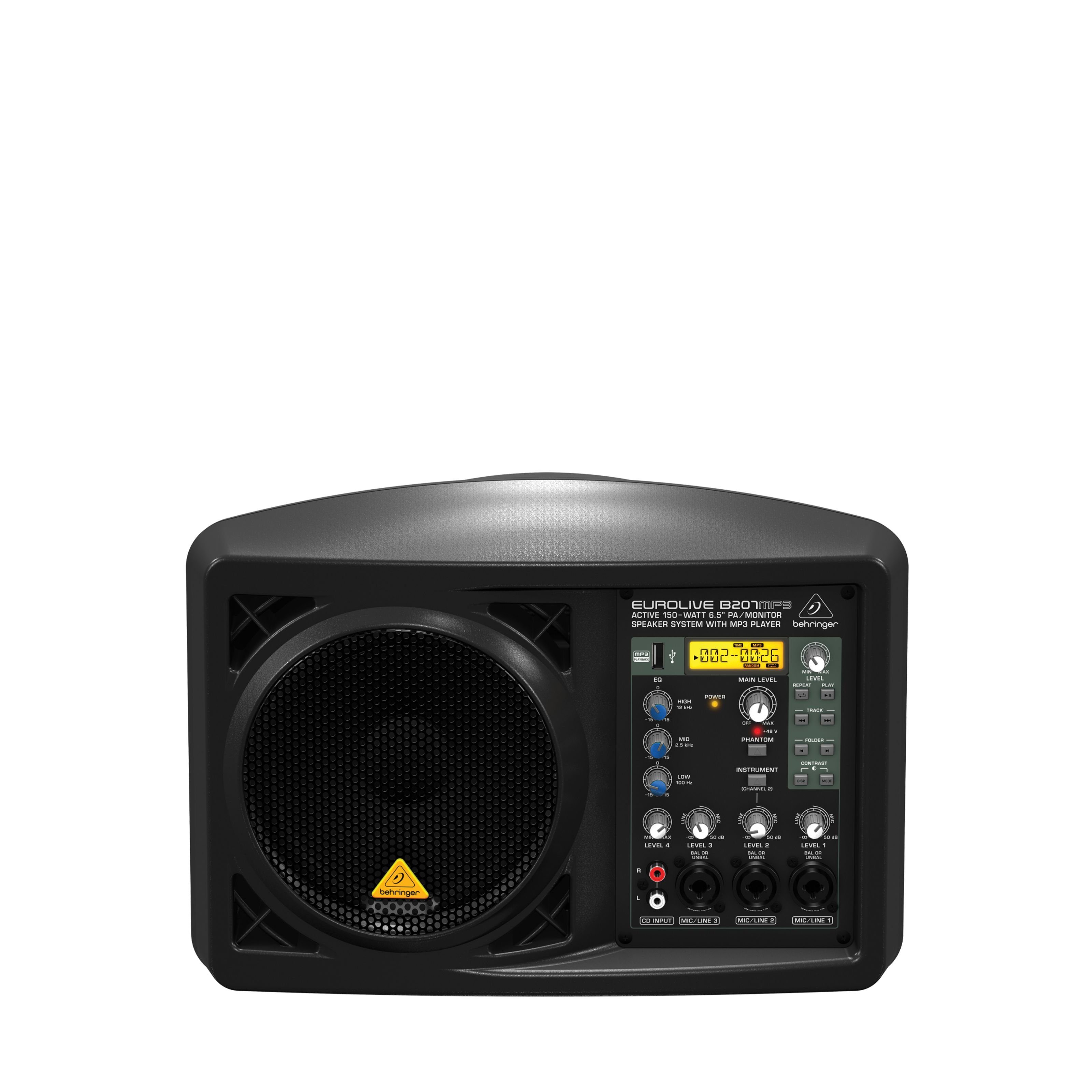 Behringer Lautsprecher aktiver Monitor) (B207MP3 6,5"