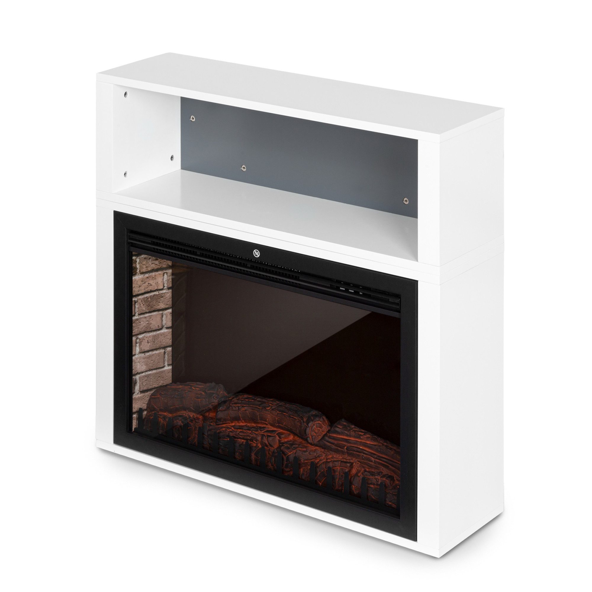 Klarstein Elektrokamin Mauna Loa, elektrischer Kamin mit Heizfunktion elektrischer Kaminofen mit Heizung