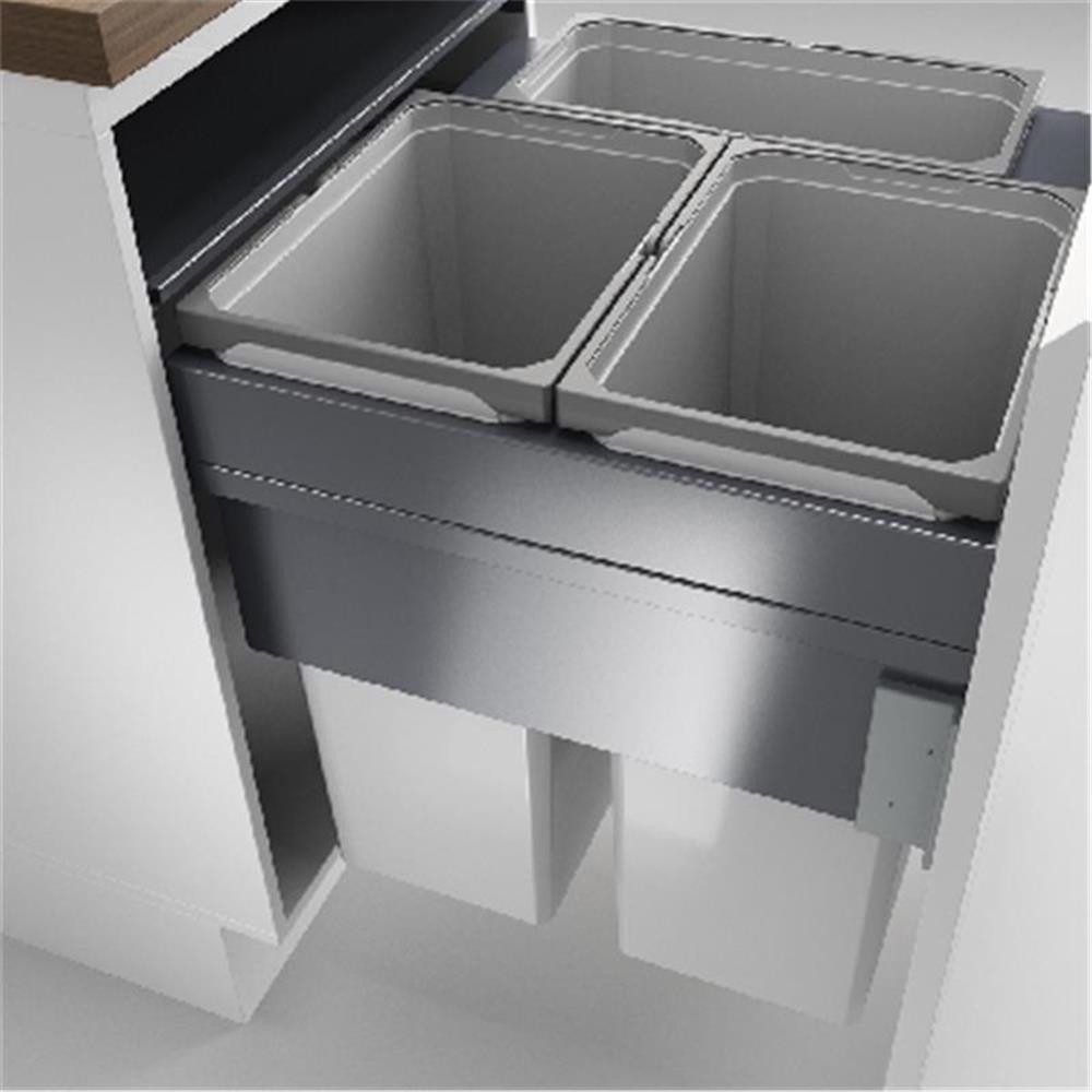 Naber Einbaumülleimer Cox Clan® 580/600-3, hellgrau