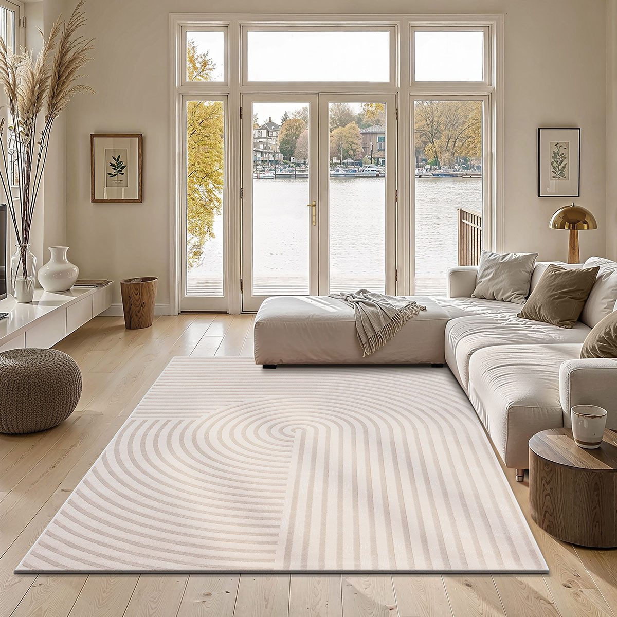 the carpet Teppich Knight, rechteckig, Höhe: 12 mm, moderner Wohnzimmer Teppich elegant glänzender Flor