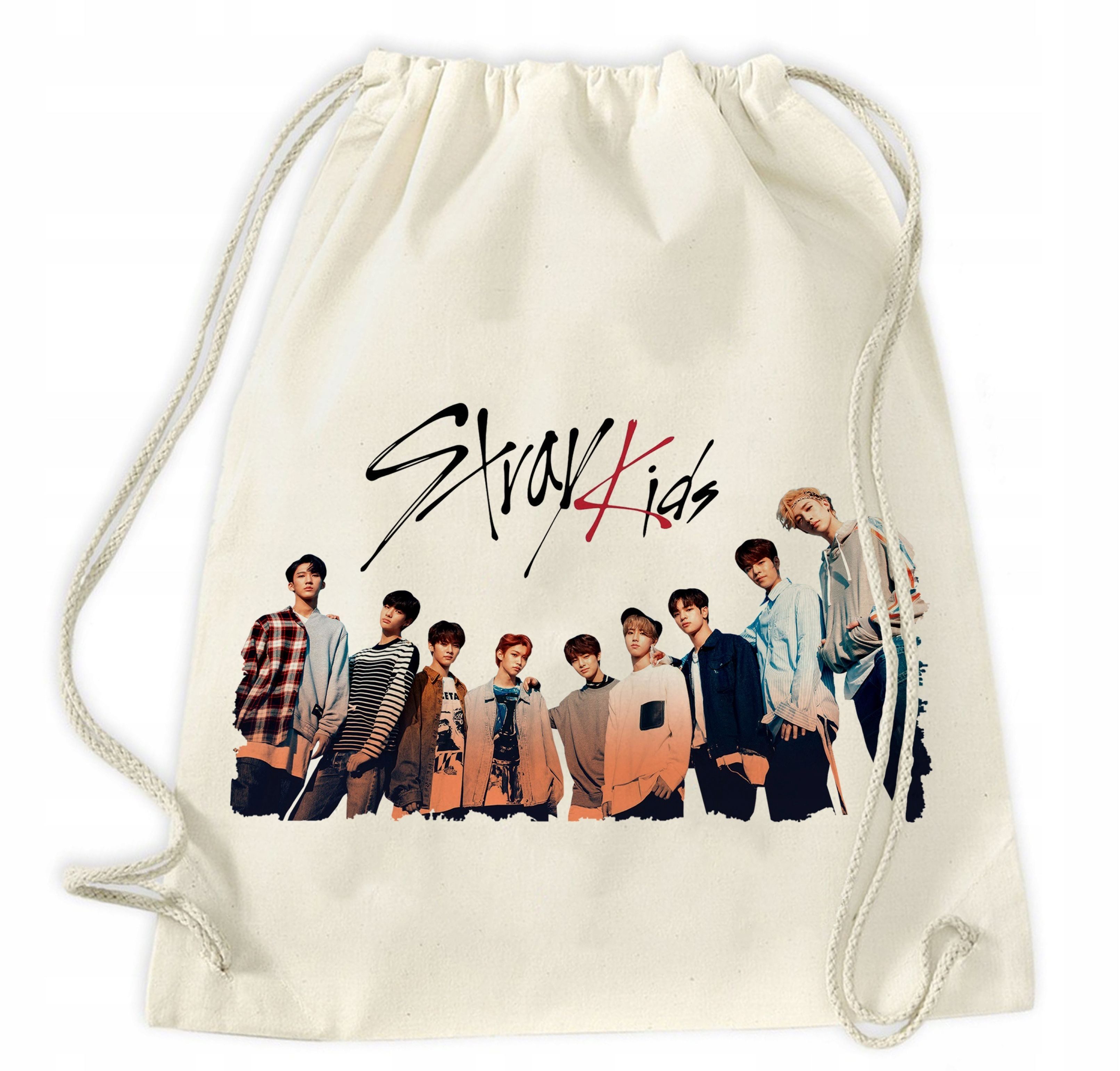Festivalartikel Turnbeutel Stray Kids Turnbeutel Baumwolle Rucksack K-POP Geschenk (1-tlg)