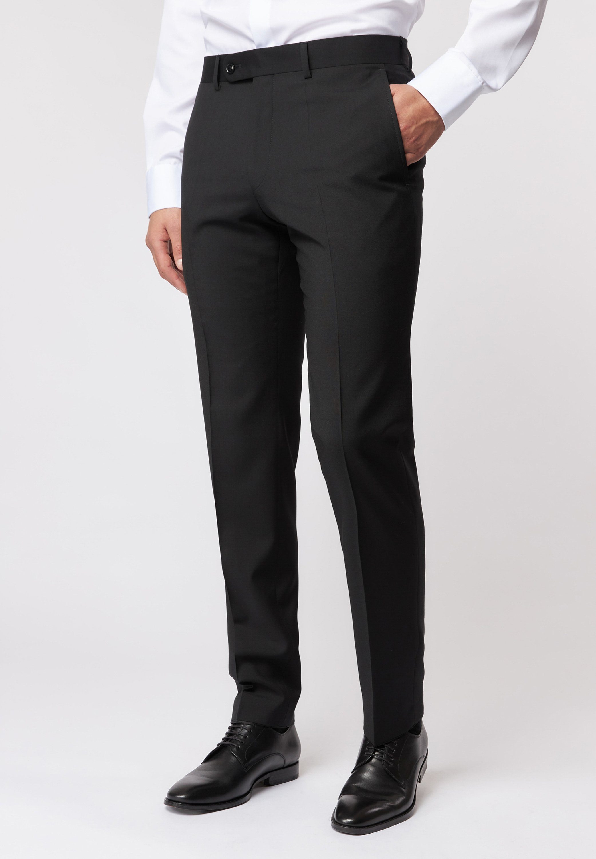 ROY ROBSON Herren Slim Anzughose – Schmaler Schnitt, Bi-Stretch, Elegant Glänzend – Perfekt Für Business & Events