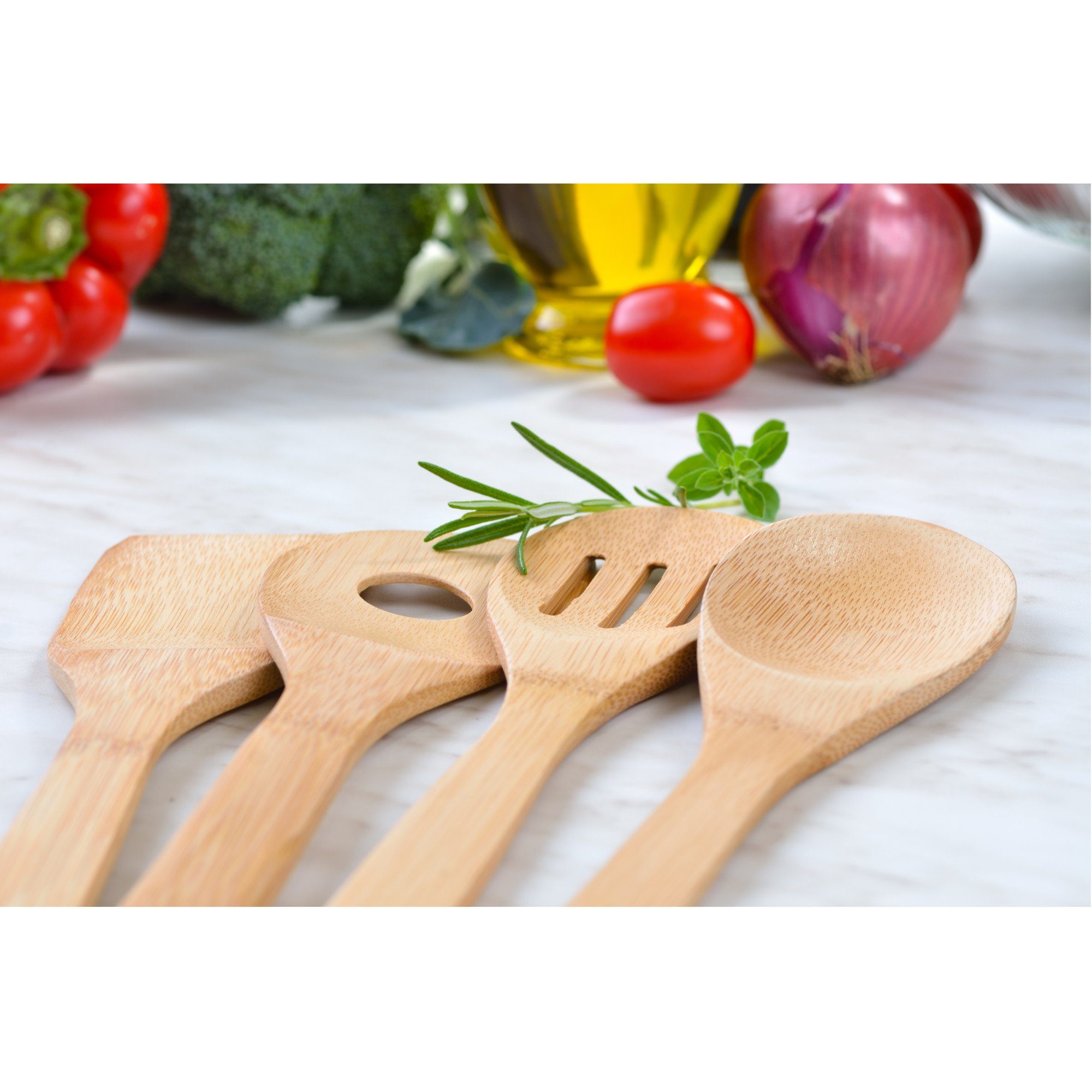 GRÄWE Schöpflöffel GRÄWE Bambus Kochlöffelset inkl. Aufbewahrungsbox