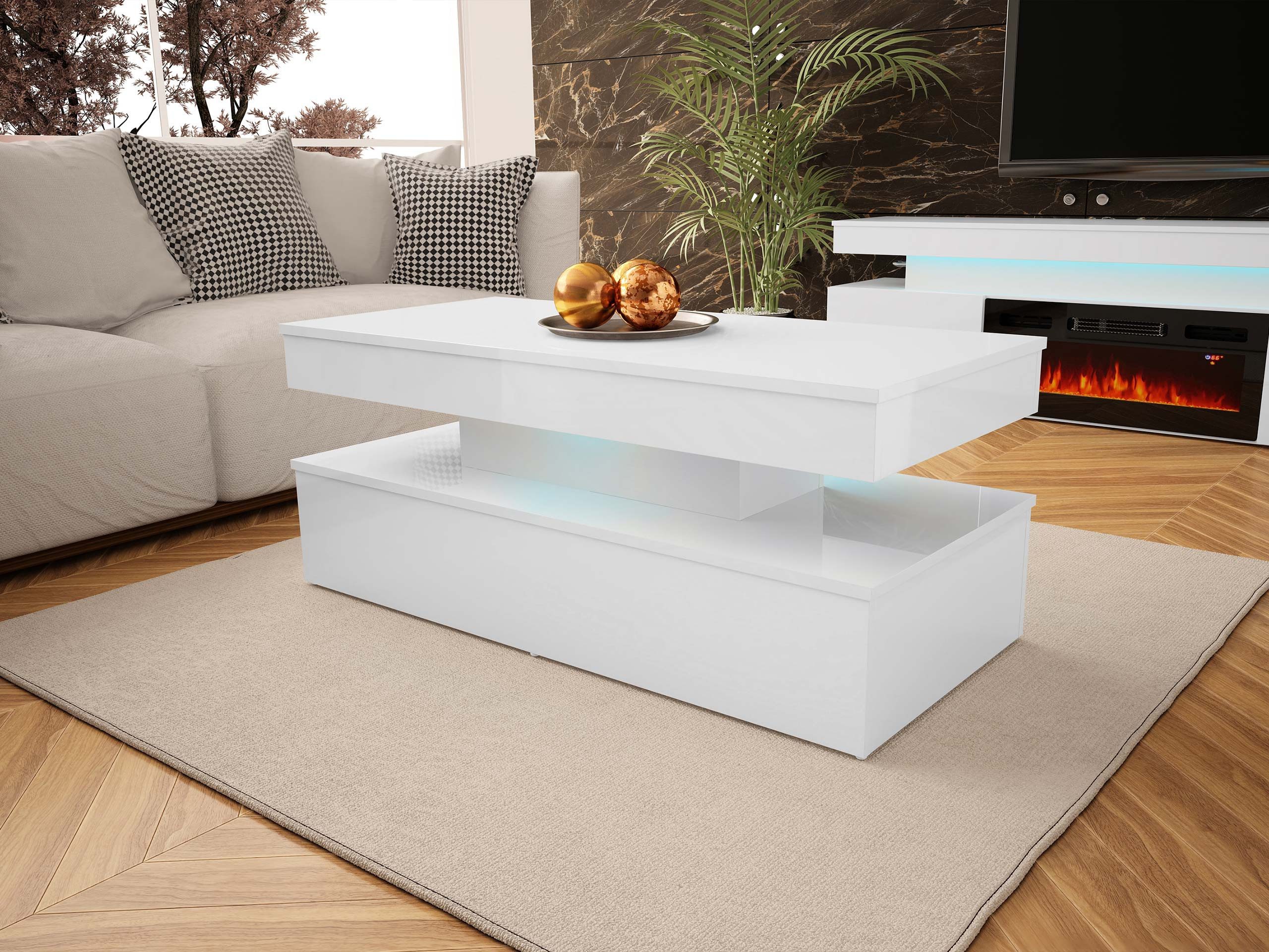 MIRJAN24 Couchtisch 120 Glossa 01 (mit günstig online kaufen
