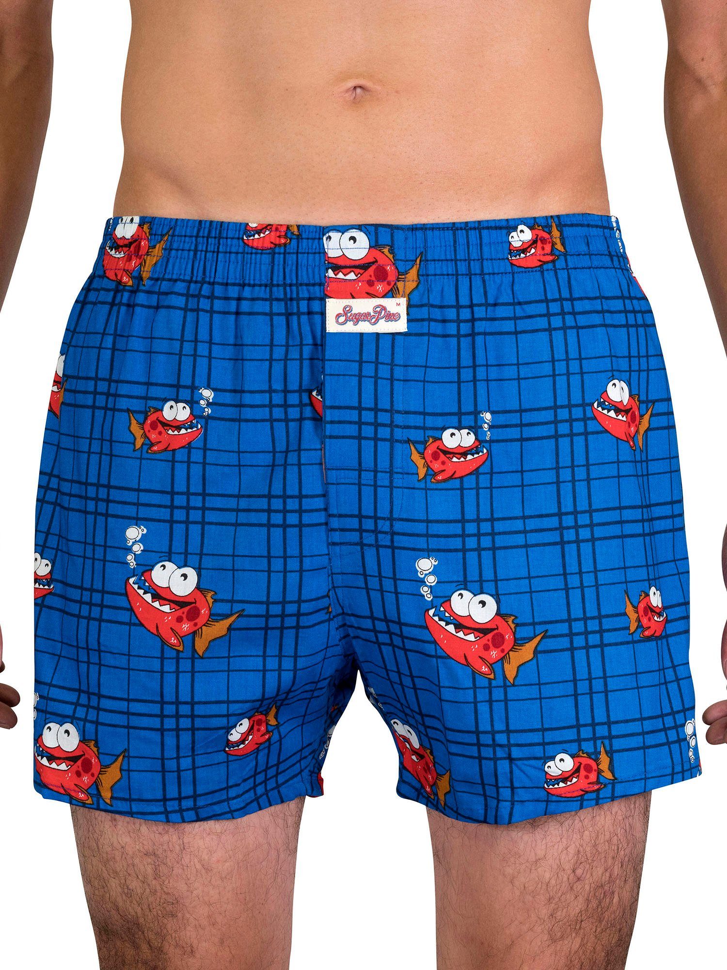 Sugar Pine Boxer Webboxershorts weit Motive Print (1-St) Herren Männer Unte günstig online kaufen