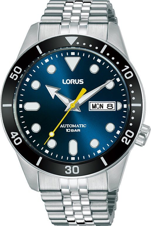 LORUS Automatikuhr Lorus Automatik, RL449AX9, Armbanduhr, Herrenuhr, Datum, Edelstahlarmband