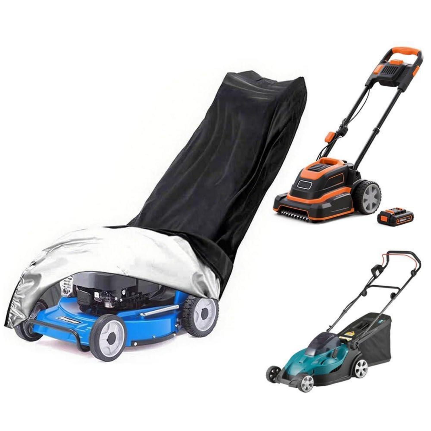 LuxusKollektion Rasenmäher-Schutzhülle Rasenmäherabdeckung 42-60 Zoll 210D wasserdicht UV-Schutz windstabil