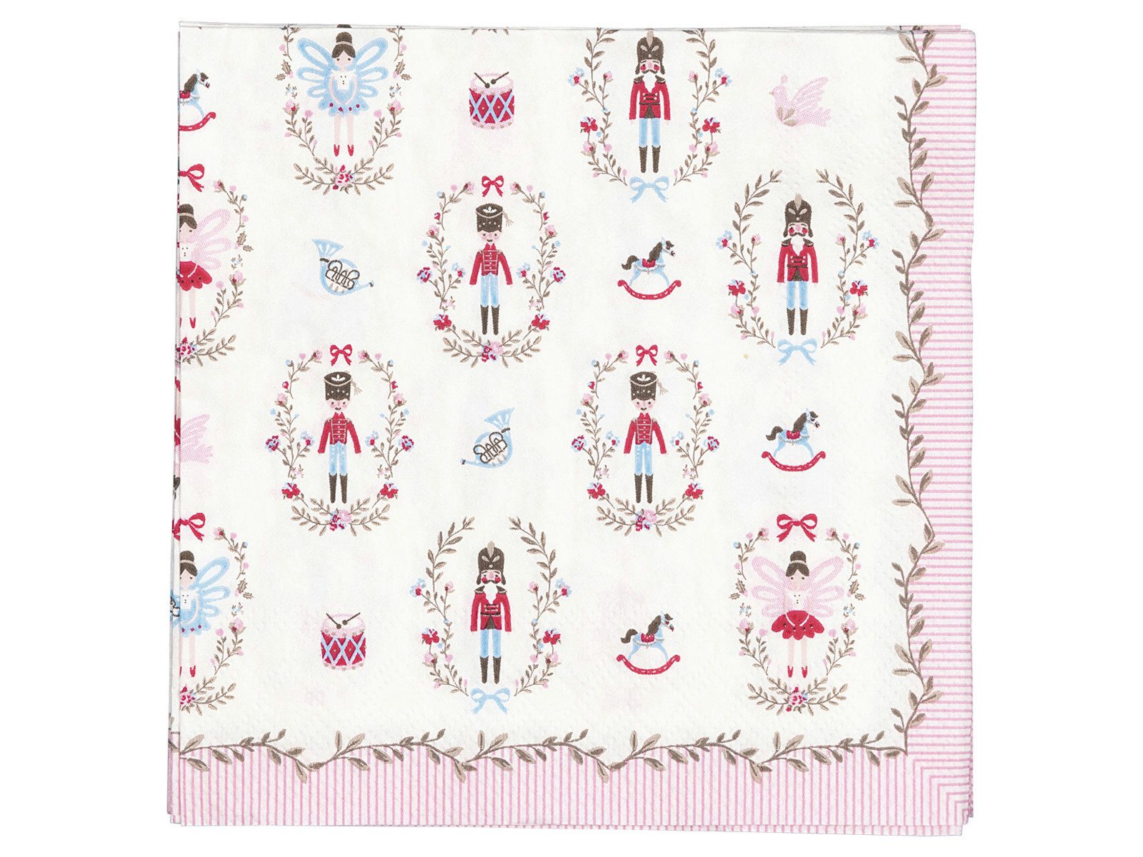 Greengate Papierserviette Cindarella Papierservietten white small 25x25cm 20pcs