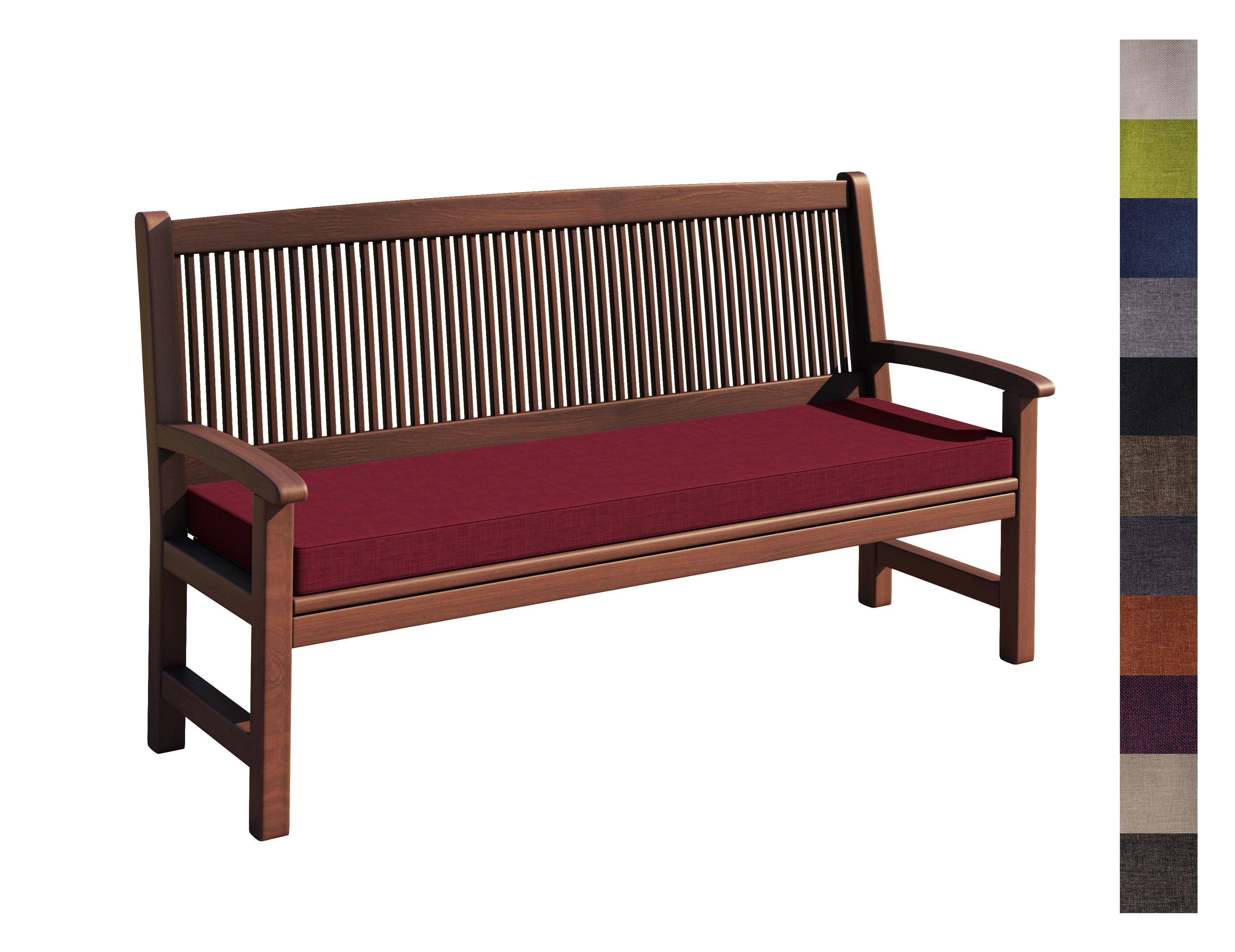 sunnypillow Bankauflage Bankkissen mit abnehmbarem Bezug, Auflage für Garte günstig online kaufen