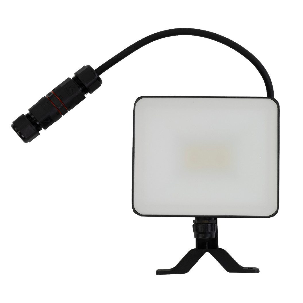 LUXULA LED Flutlichtstrahler LUXULA LED Fluter 10 W 4000 K Neutralweiß Schwarz, LED fest integriert, Neutralweiß