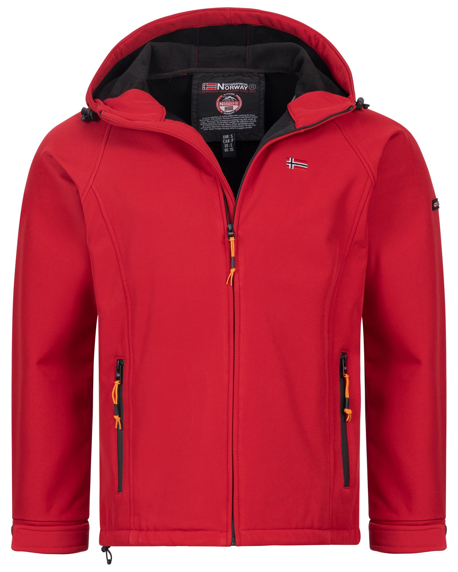 Geographical Norway Softshelljacke Herbst Winter Jacke Softshell Jacke Regen Outdoor Übergangs Jacke