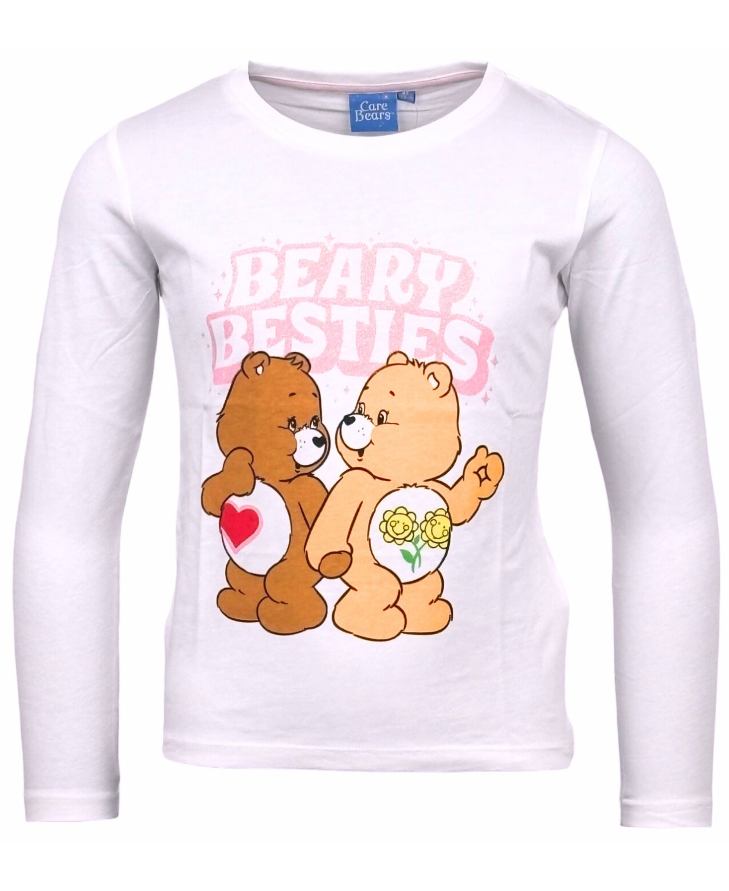 Glücksbärchis Langarmshirt BEARY BESTIES - Glücks & Sonnenschein-Bärchi Mädchen Shirt mit Glitzer Gr. 98 - 128 cm