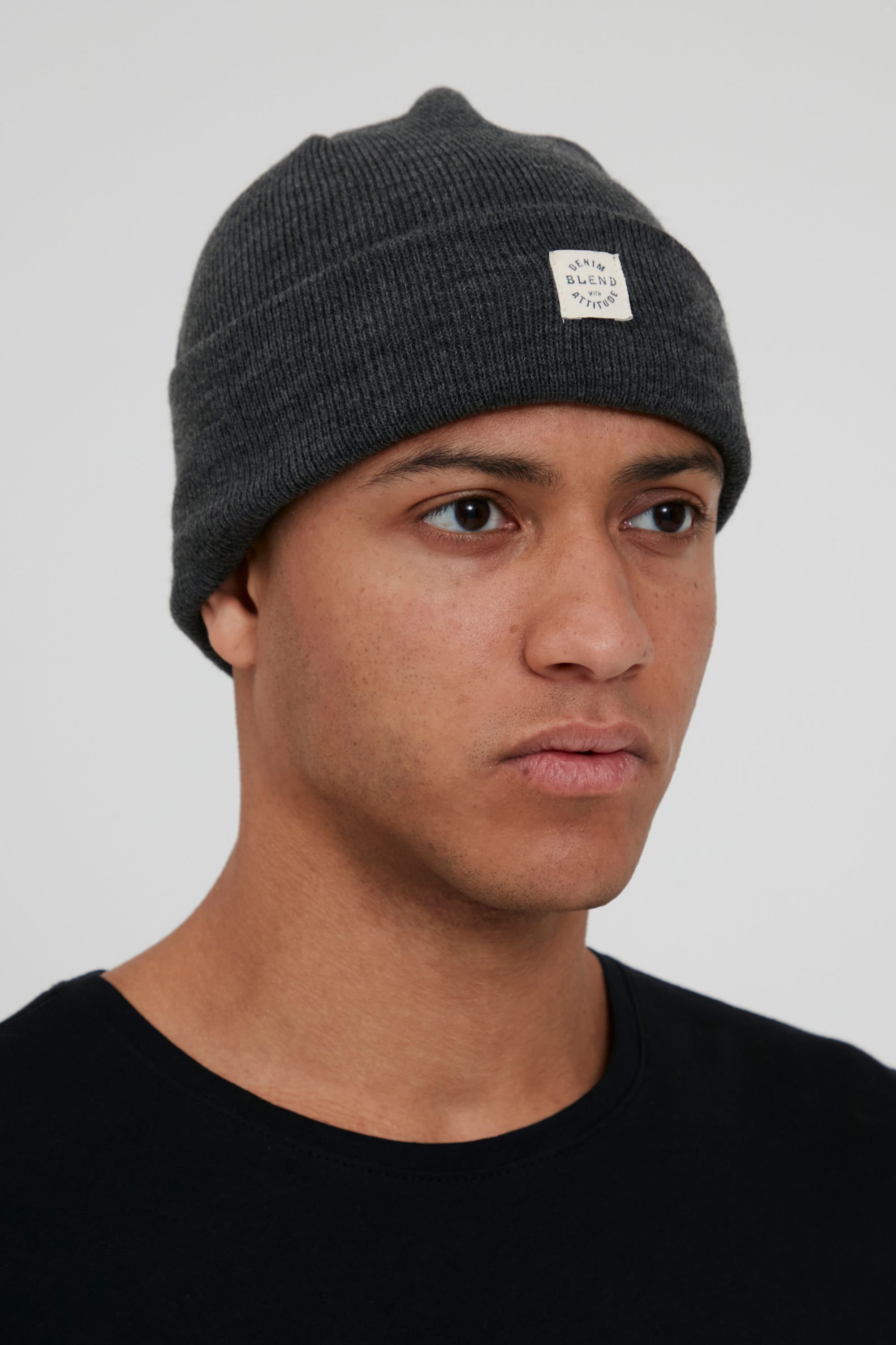 Blend Strickmütze BHScam Mütze mit Logobadge günstig online kaufen