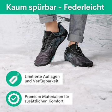 Freiluftkind Das Original – Overland Wasserabweisende & gefütterte Barfußschuhe Sneaker Schnürsenkel