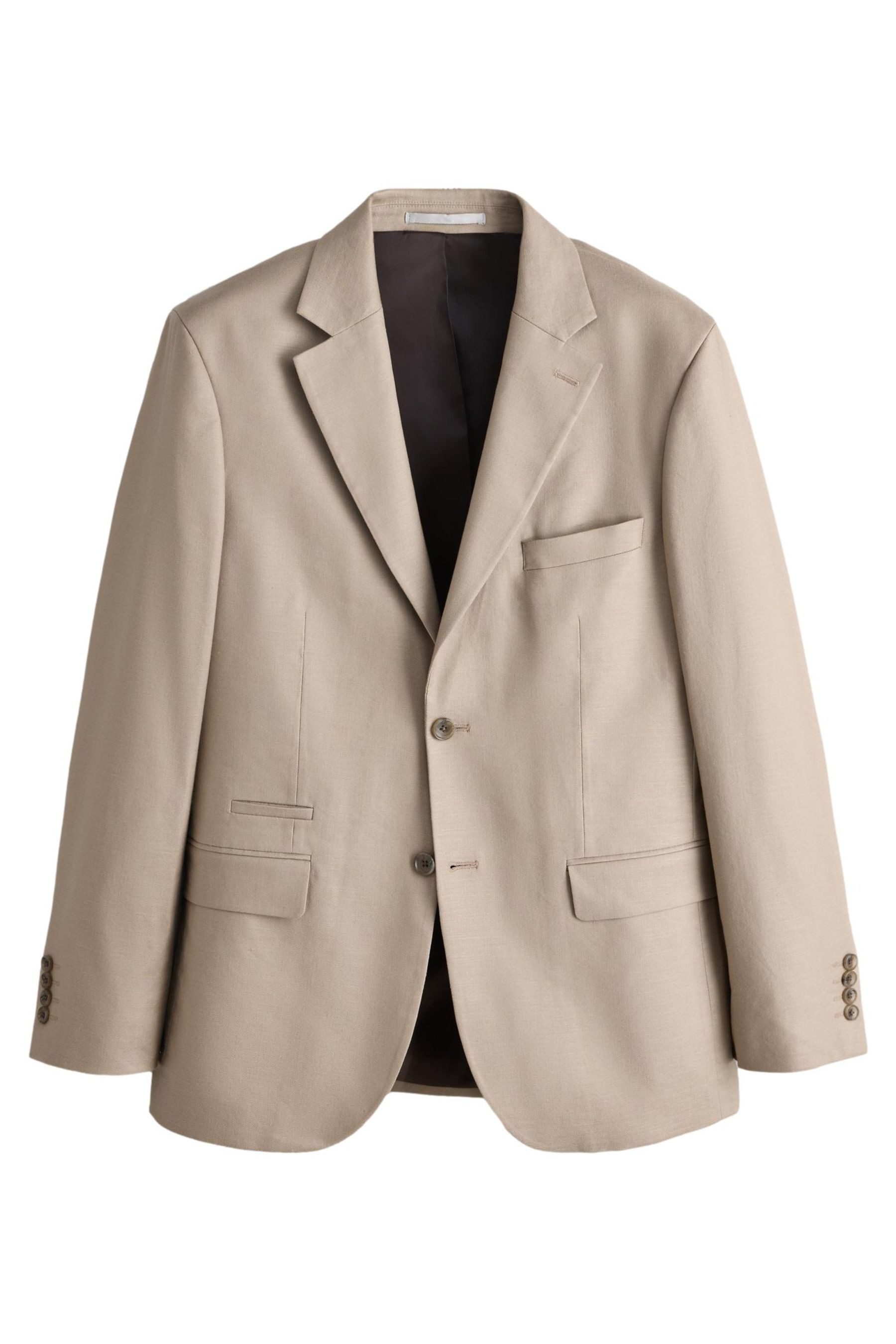 Next Jackenblazer N. Premium Muscle Fit Sakko Leinen/Lyocell/Stretch (1-tlg)