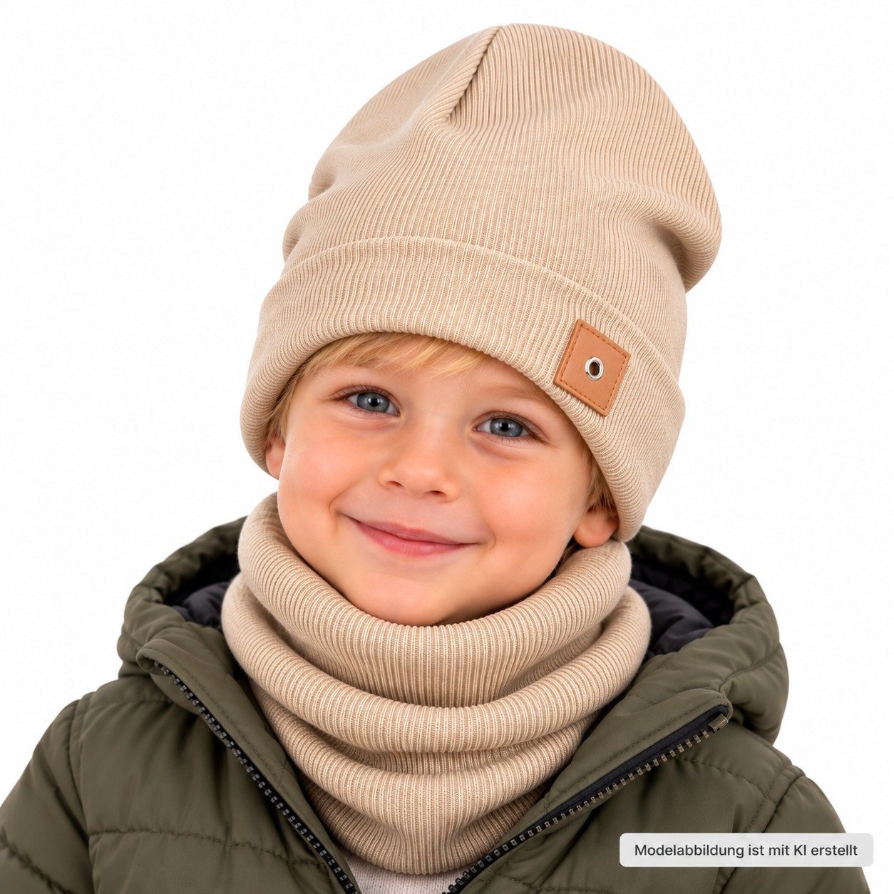 Smarilla Mütze & Schal Kindermütze mit Schal, Winterset für Jungen & Mädchen – Bild 2 von 5