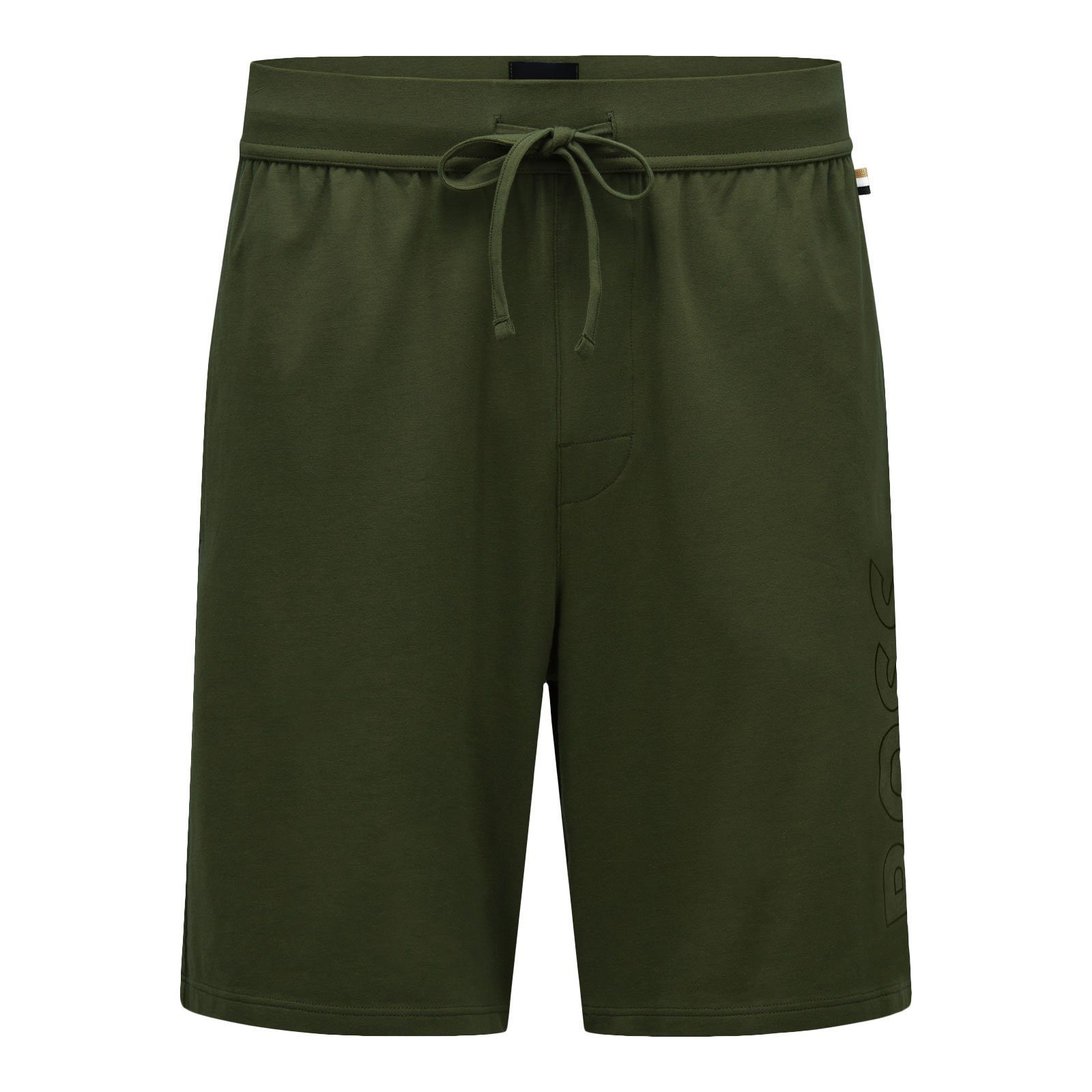 BOSS Shorts Identity mit Seitentaschen 361 Zugband green und