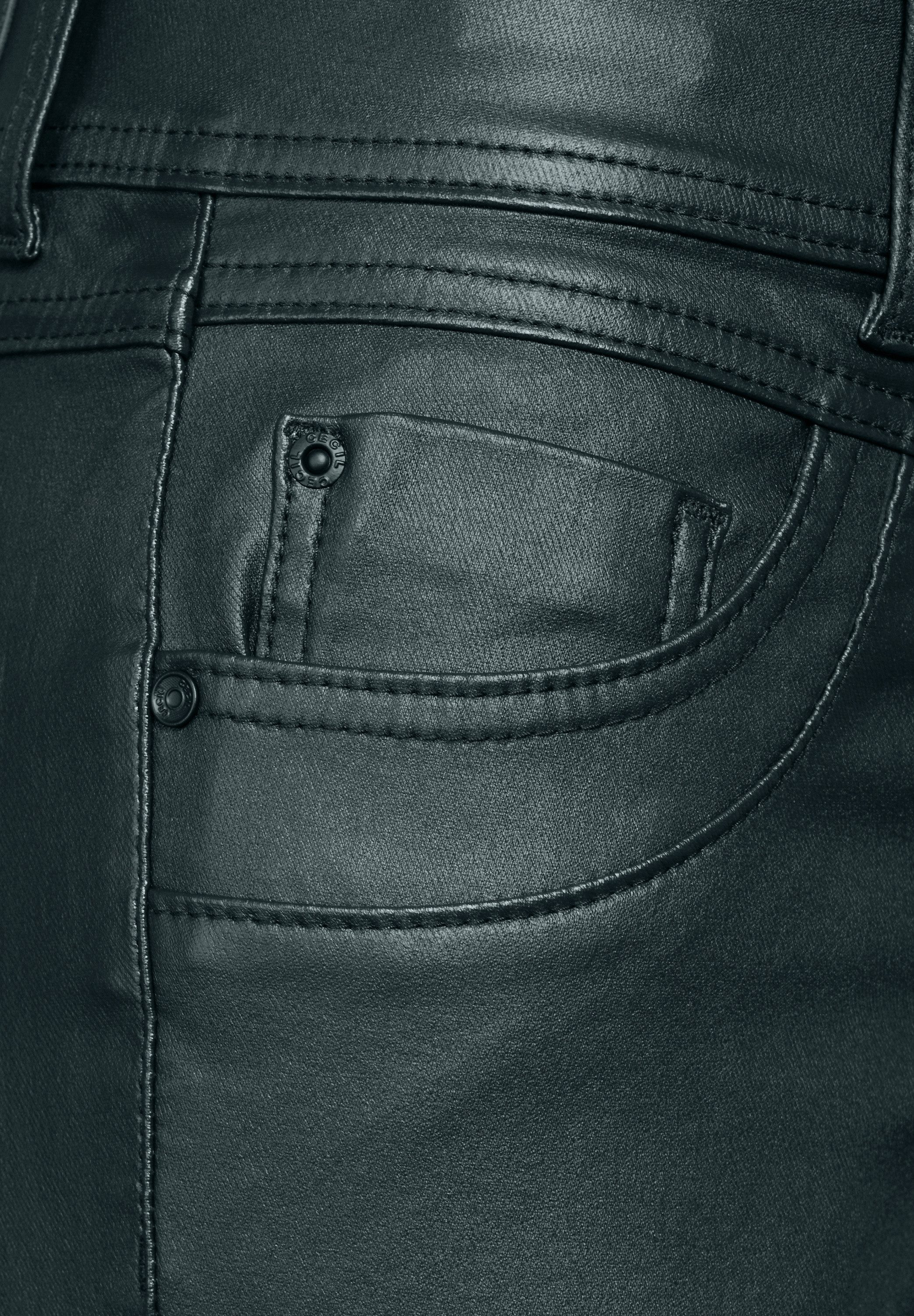 CECIL Lederimitathose SCARLETT im Five-Pocket Style