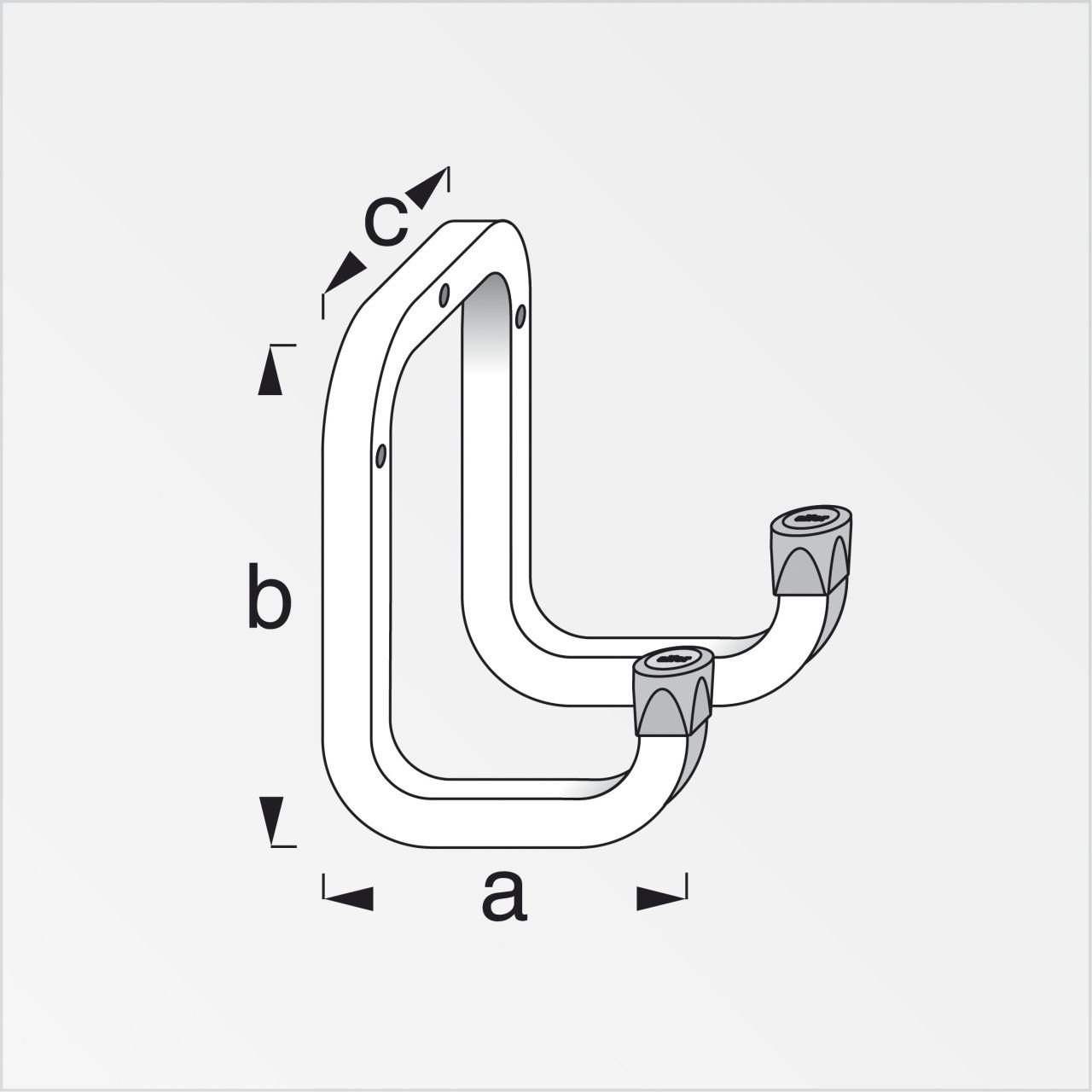 alfer Wandhaken alfer Gerätehaken 250 mm günstig online kaufen
