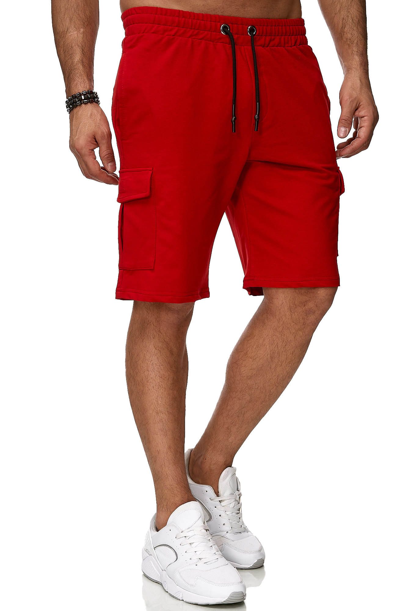Reslad Sweatshorts Reslad Kurze Hose Herren Cargo Bermuda Shorts Jogginghose Sport-Hose (1-tlg) Sweatshorts Jogginghose mit Cargo-Taschen