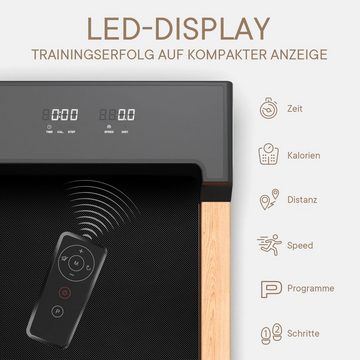 Kinetic Sports Laufband, 42 cm breite Lauffläche, LED Display, Sound-On Lautsprecher