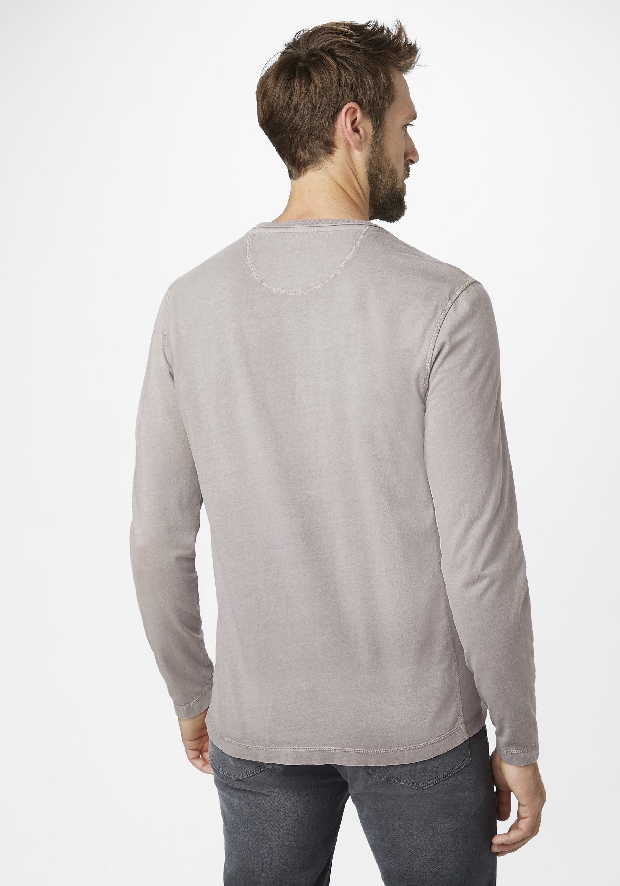 Paddock's Langarmshirt (1-tlg) Henley Langarmshirt mit günstig online kaufen
