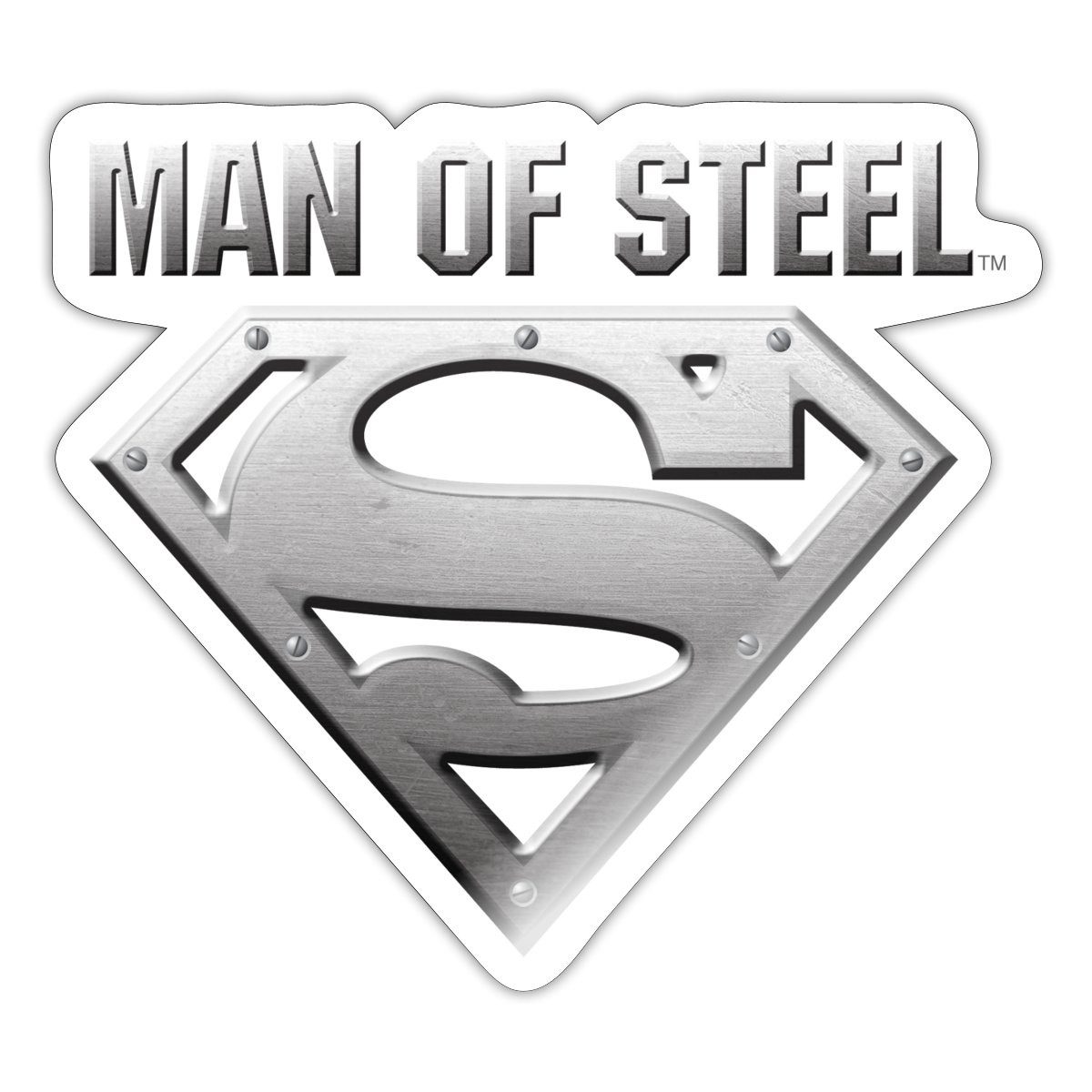 Spreadshirt Aufkleber DC Comics Superman Logo Man Of Steel Sticker Aufkleber