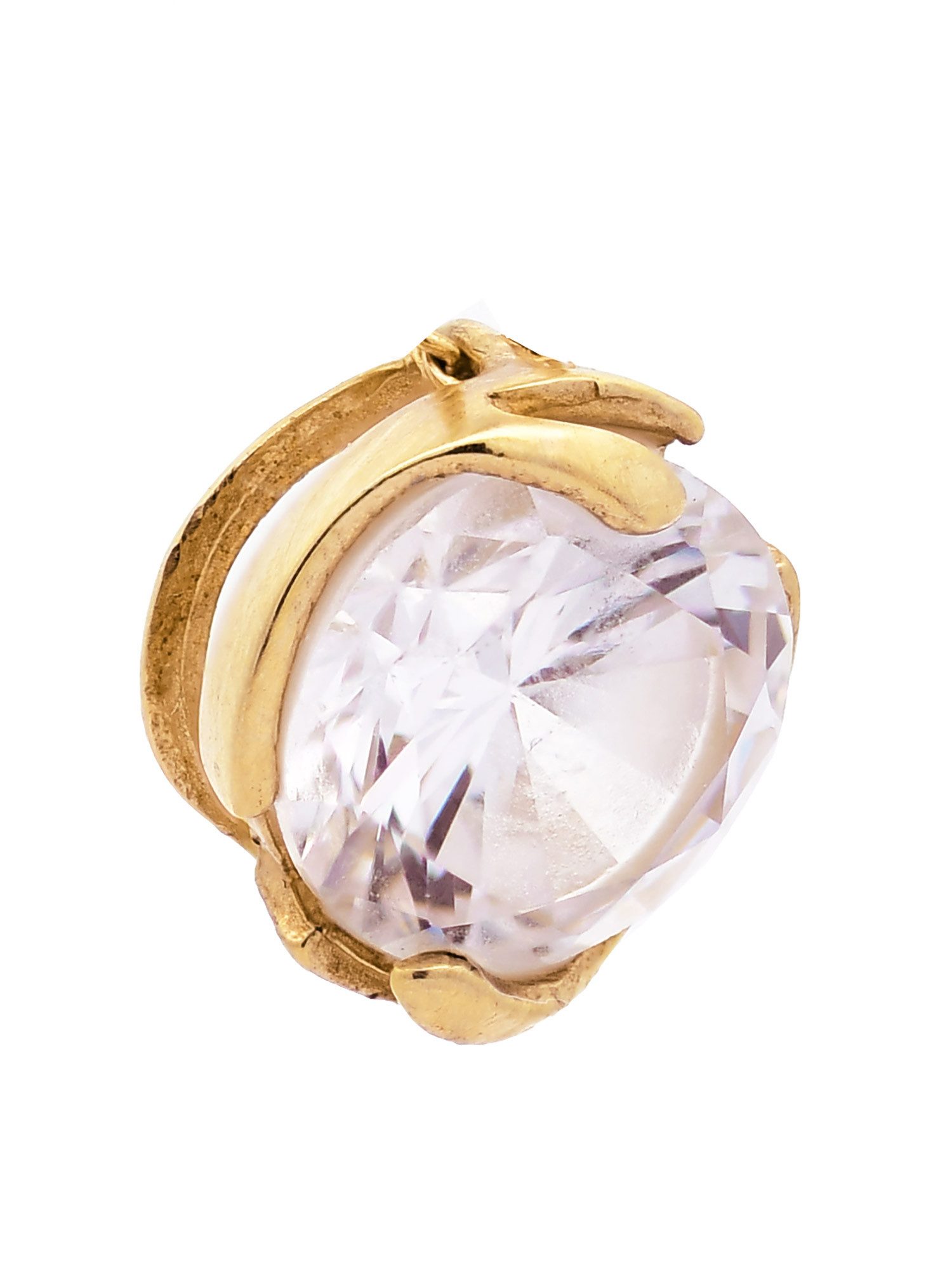 Kettenanhänger Kettenanhänger Gold Anhänger Zirkonia massiv 375 - 9 Karat Gold